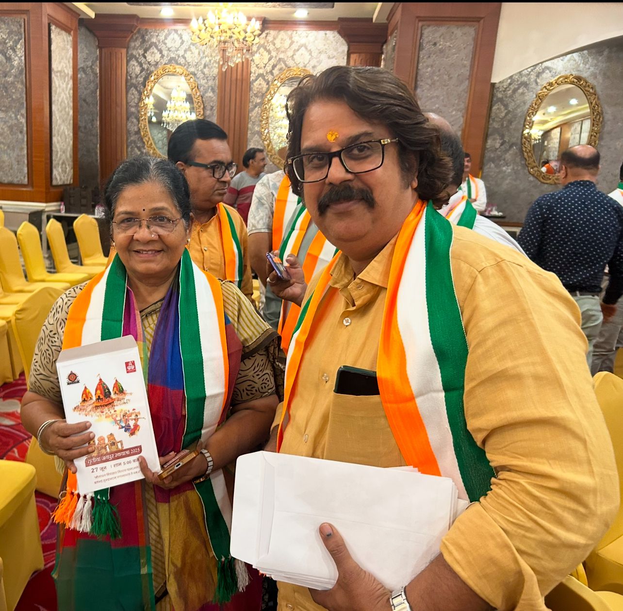 Jaipur MP Smt. Manju Sharma Unveils Invitation Card for Jaipur Rath Yatra 2025